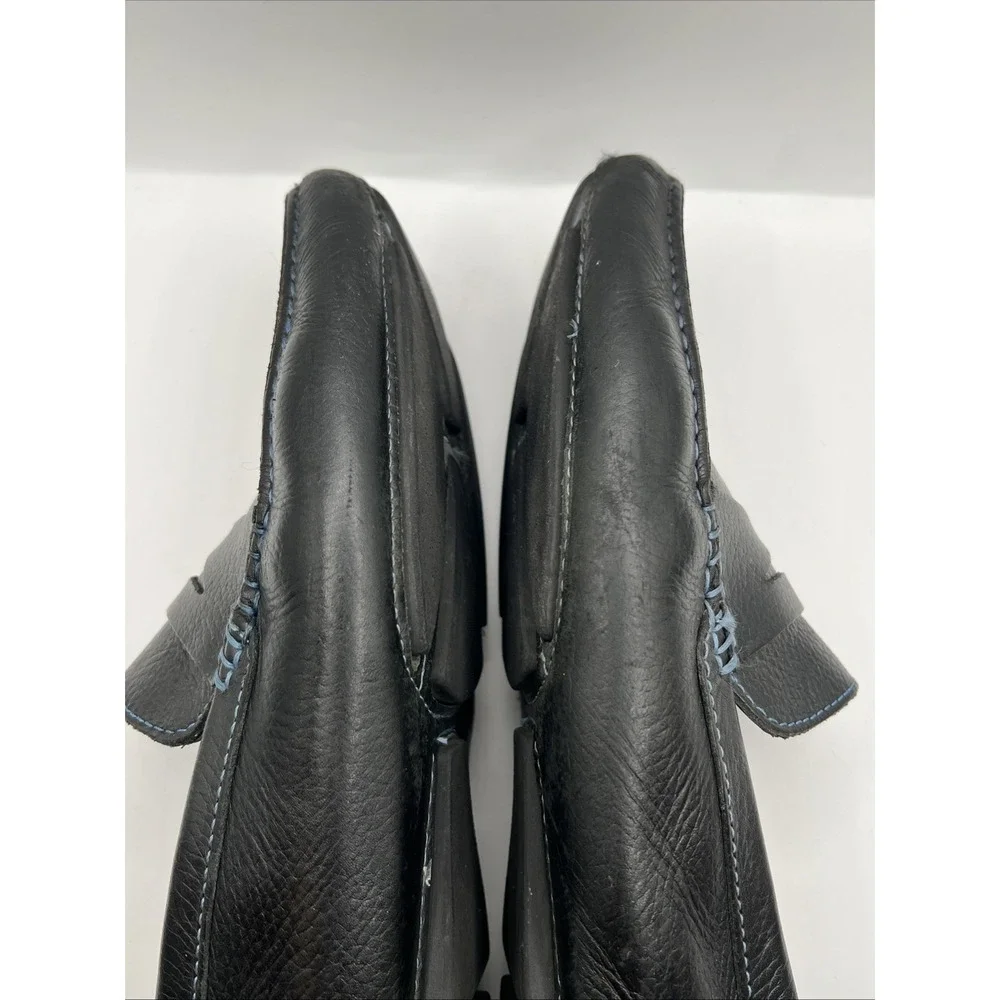 Donald J Pliner Vinco-98 Men's Penny Driving Loafers Shoes Sz11 Leather Blk  MS4